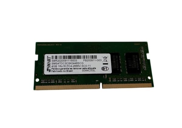 Memória Ram DDR4 4GB PC4 1R x16 2666 P/ Notebook Original