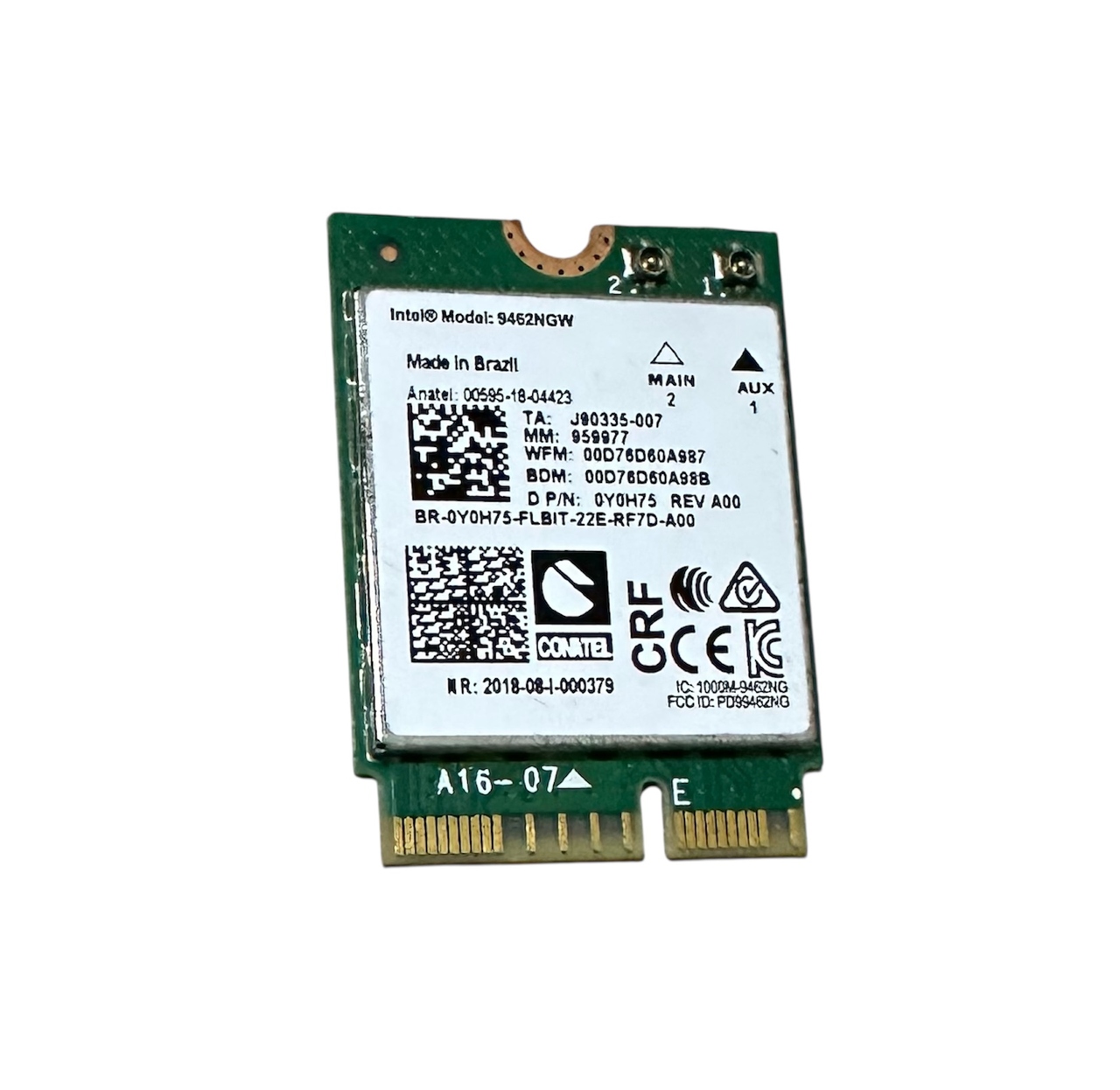 Placa Wireless 5ghz Notebook Dell Inspiron 15 3511 P112f Original Cod.2141