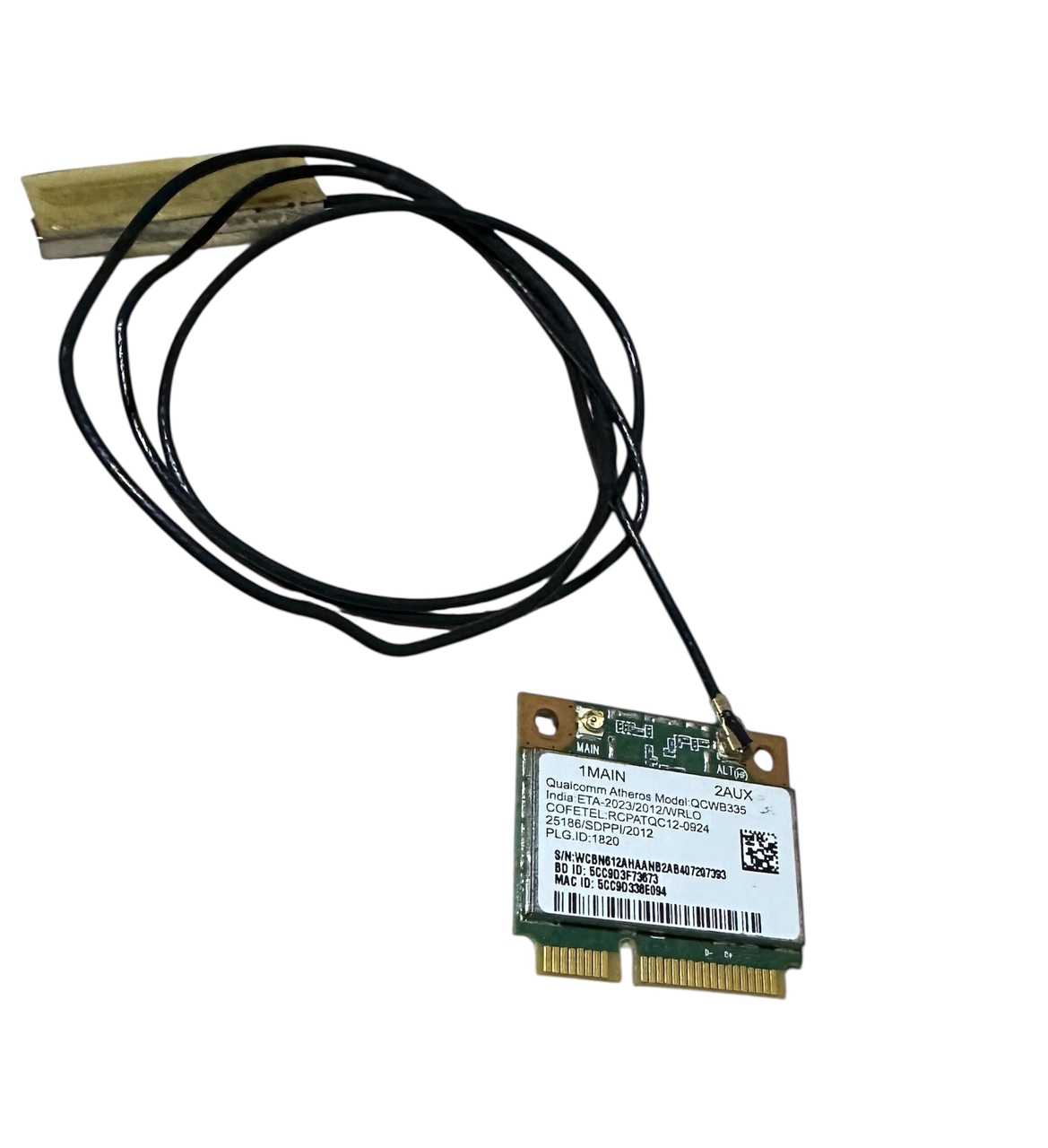Placa Wireless Notebook Gateway Ne57006b Original Cod.1028