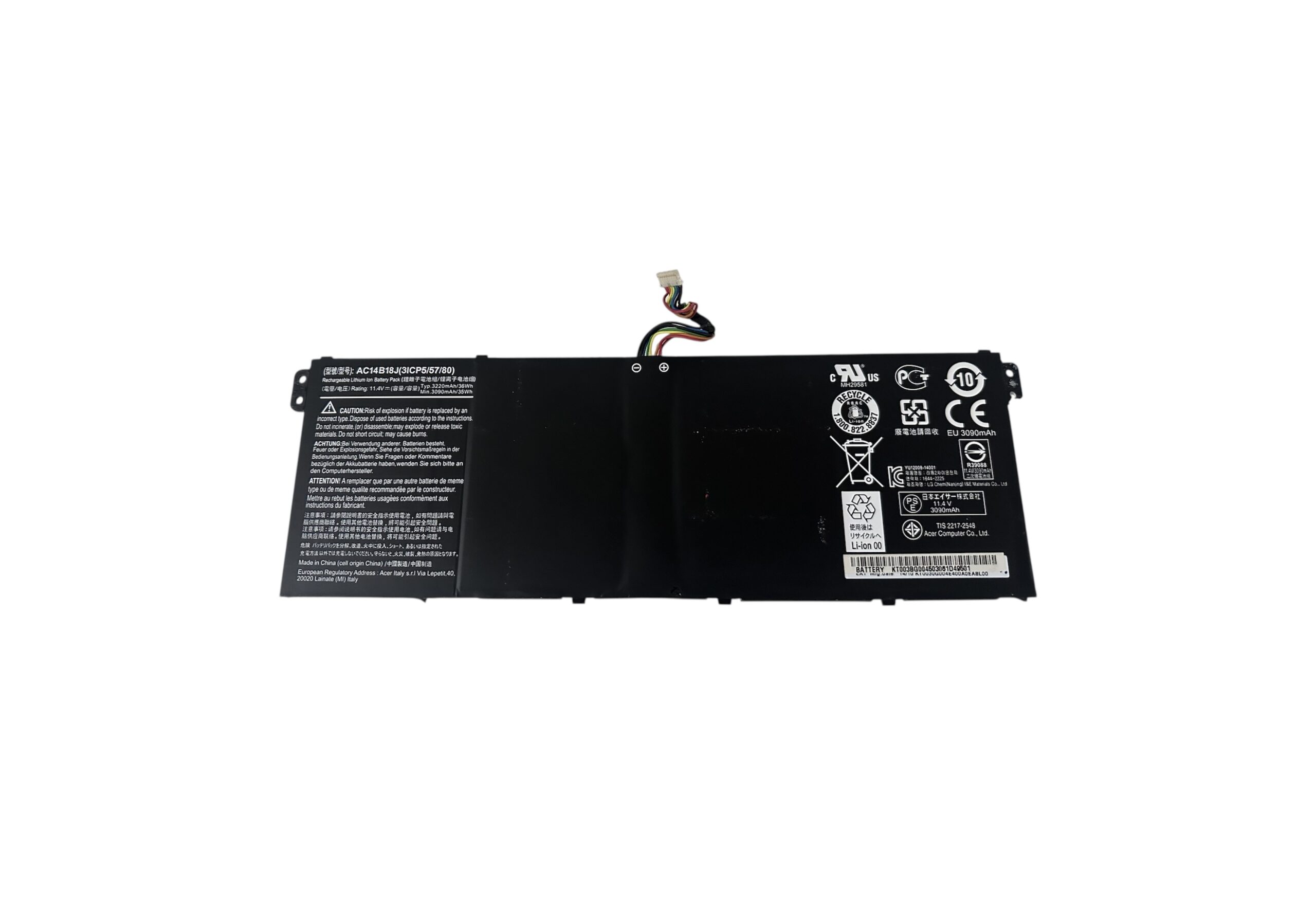 Bateria P/ Notebook Acer Aspire Es1-511 Original Cod.3306