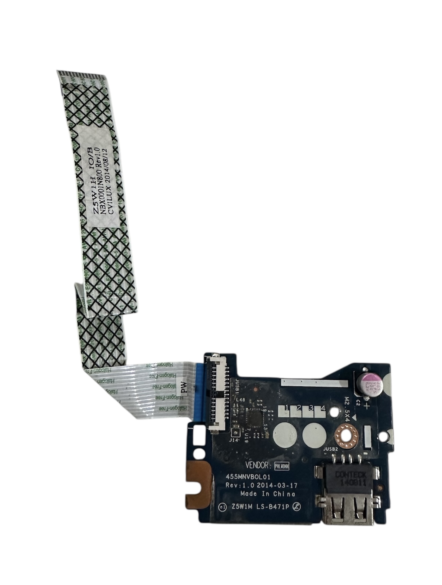 Placa Power Usb Leitor Notebook Acer Aspire Es1-511 Ls-8471p Cod.3307 - Imagem 2