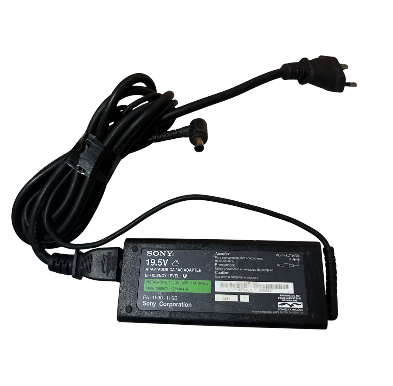 Carregador P/ Notebook Sony Vaio PCG-71911x 19,5V 4,7a Original