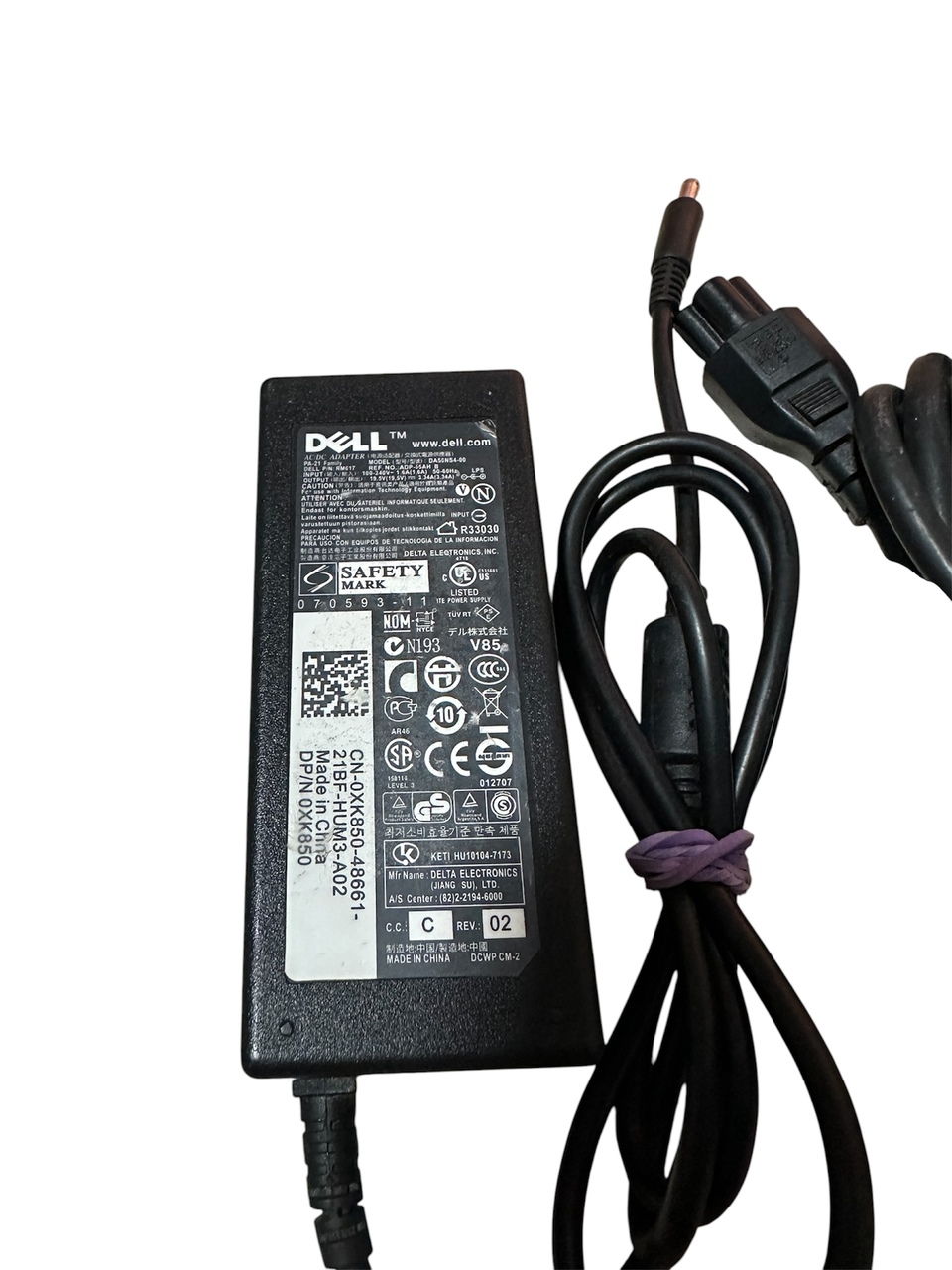 Fonte 19.5v Notebook Dell Inspiron 15 3000 3520 3515 3530 65W Original - Imagem 2