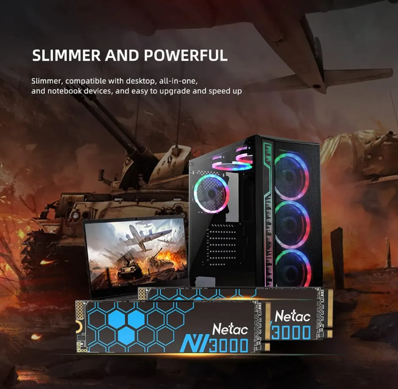 Disco Sólido Interno Netac Nv3000 Ssd Nvme M2 250gb - Novo - Imagem 5