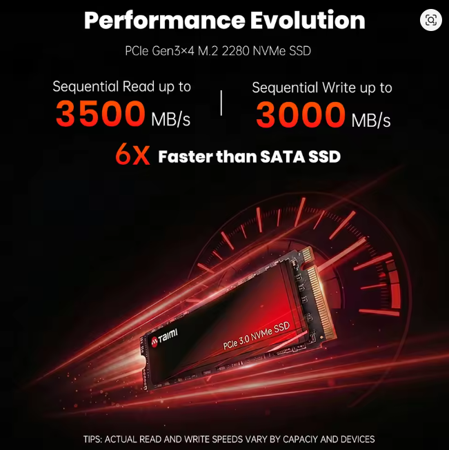 SSD TAIMU 128gb NVME M.2 2280 Pcie 3.0 - Novo - Imagem 5