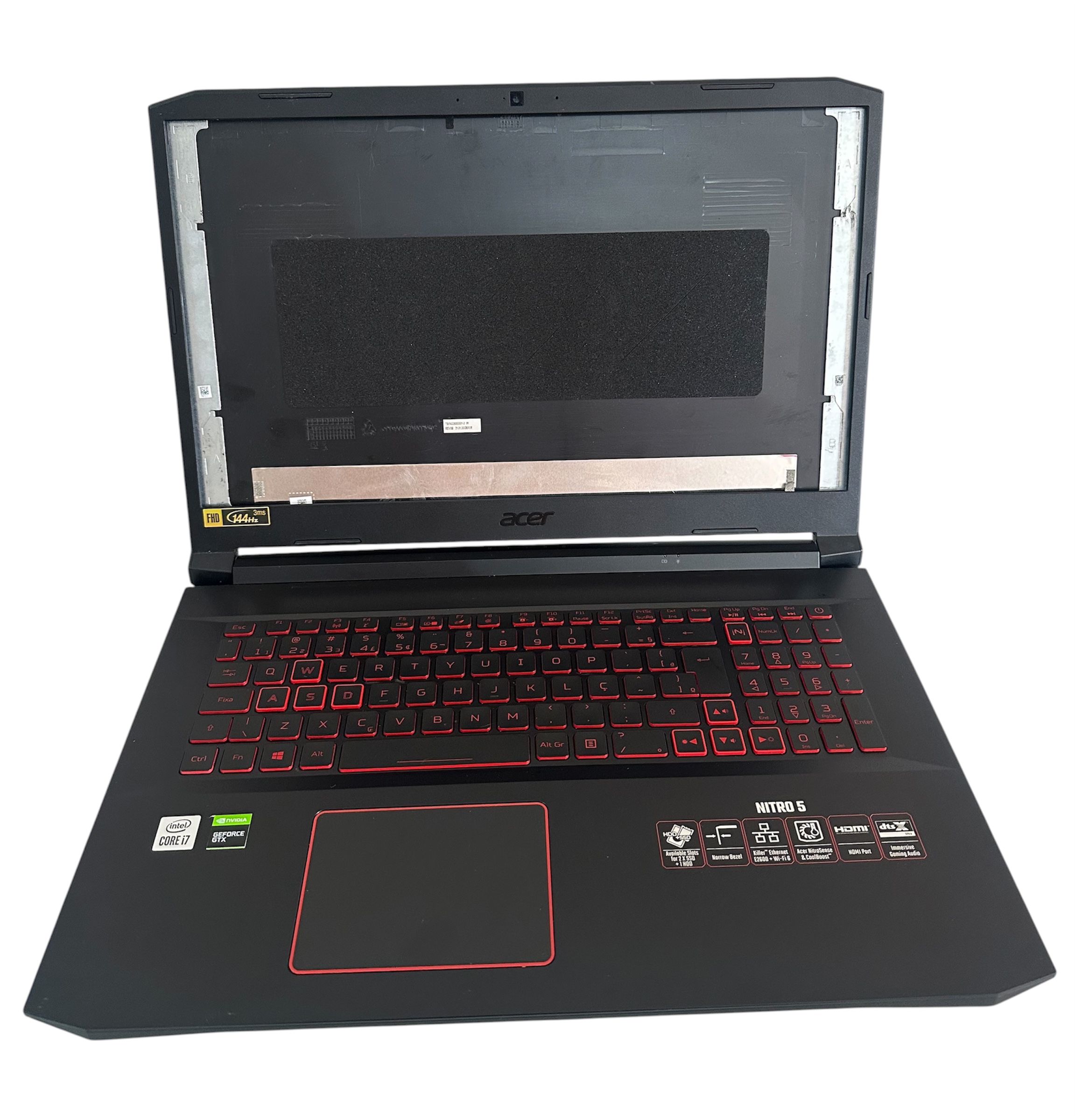 Carcaça Completa Notebook Acer Nitro 5 N20C2 Original Cod.3616